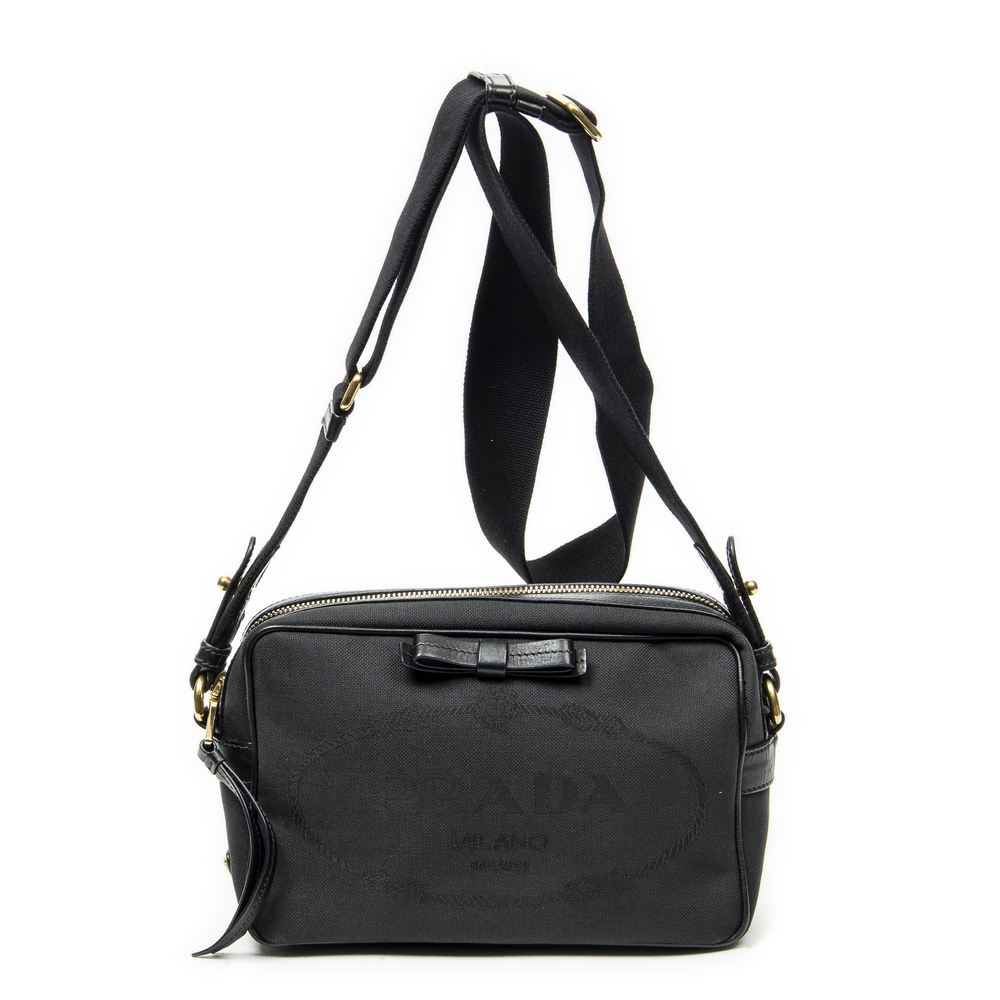 Prada Jacquard Logo Camera Bag